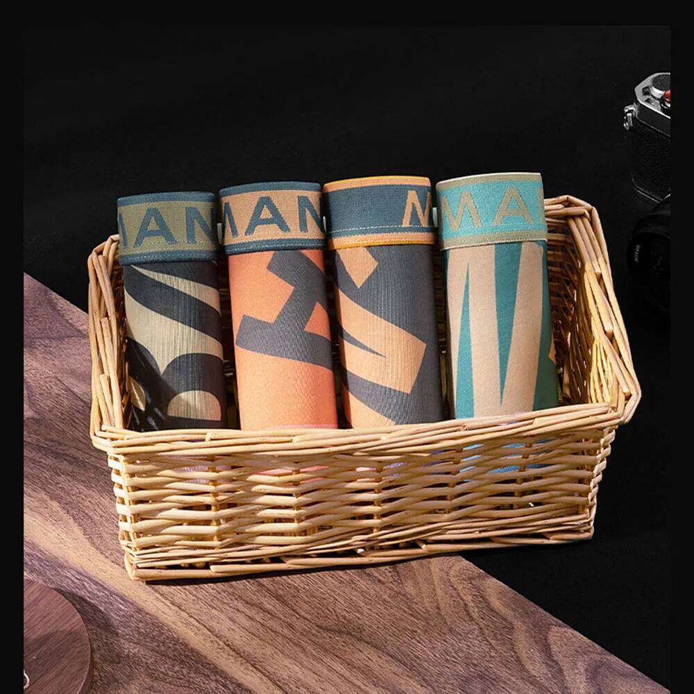 4 Pcs PantiesThin Underwear Quick Drying Breathable Shorts Ice Silk Underpants Fashion New Men's Boxer X251225