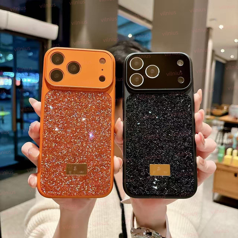 Swan Luxury Bling Glitter Phone Cases For Iphone 17 17promax 16 15 14 Pro Max 13 Pro Phone Case Swki Designer Plating Rhinestone Diamond Soft Silicone Back Cover dhgate
