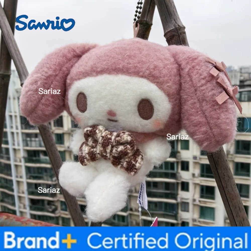 Sanrio Plaid Kuromi Melody Cinnamoroll Hellokitty Anime Keychains Cute Girl Kawaii Room Decor Holiday Gifts Toys H251225