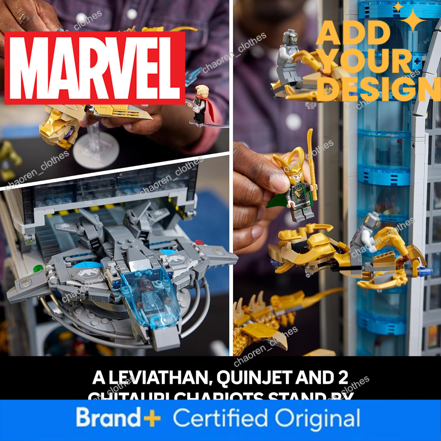 LEGO Avengers Tower Building Kit, Detailed Recreation of The Iconic HQ Featuring Classic Movie Scenes, 31 Figures Authentic Accessories, Gift for Marv