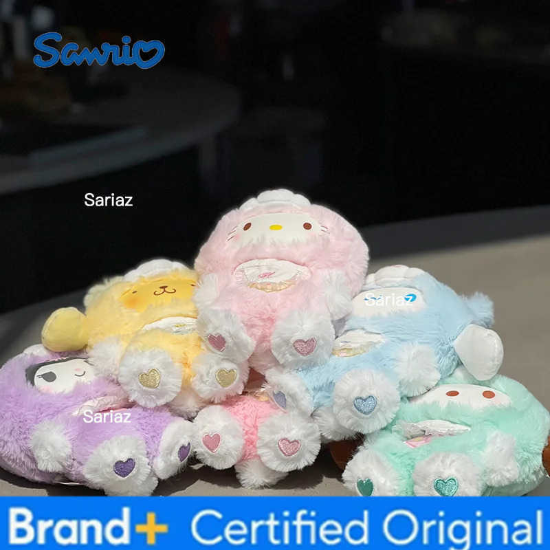 Sanrio Minisoq family drag fairy rabbit glue face plush doll hanging girl keychain doll lovely gift H251225