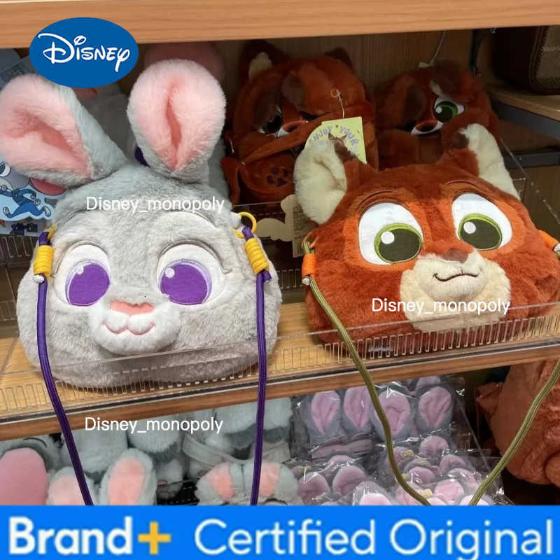 Disney Kawaii Zootopia Cartoon Crossbody Bag Judy Nick Big Headed Bag Crossbody Plush Bag for Cosplay Costumes Accessories Gift H251225