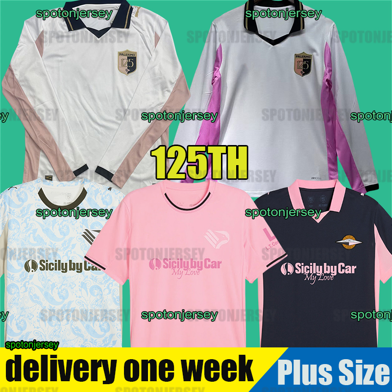 2025 2026 Palermos jersey 25 26 soccer jerseys home Away Third pink jersey White football shirts short sleeve uniforms 25 2625 Men pink Kit tops tee shirts