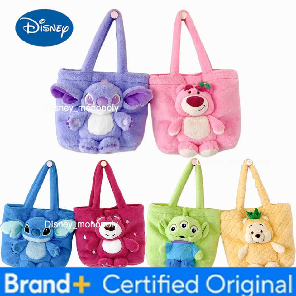 Disney 6pcs S-titch Bear Handbag Fashionable Simple Shoulder Bag Cute Casual Cartoon Bag For Birthday Gift 3527cm H251225
