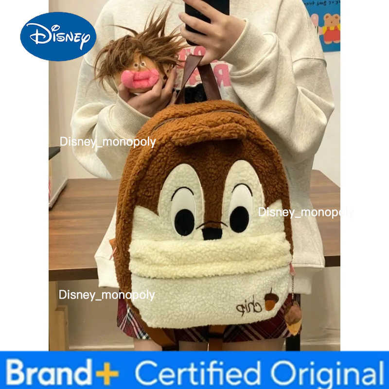 Disney Chichititis New Backpack Luxury Brand Womens Backpack Large and Capacity High-quality Cartoon Cute Student Schoolbag H251225