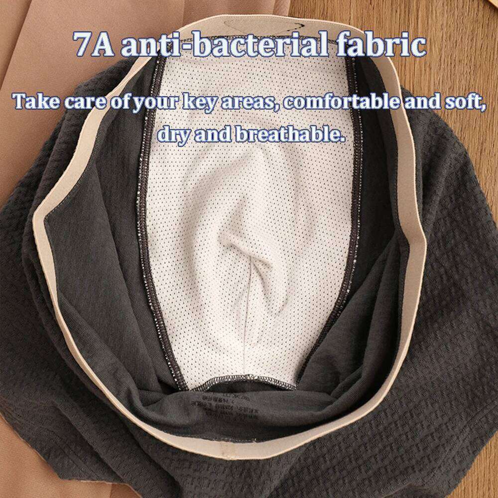 3PCS/Pack L-4XL 100% Cotton Antibacterial Boxer for Men Breathable Sweat Absorption Underpants Widen Elastic Waist Men's Panties X251225