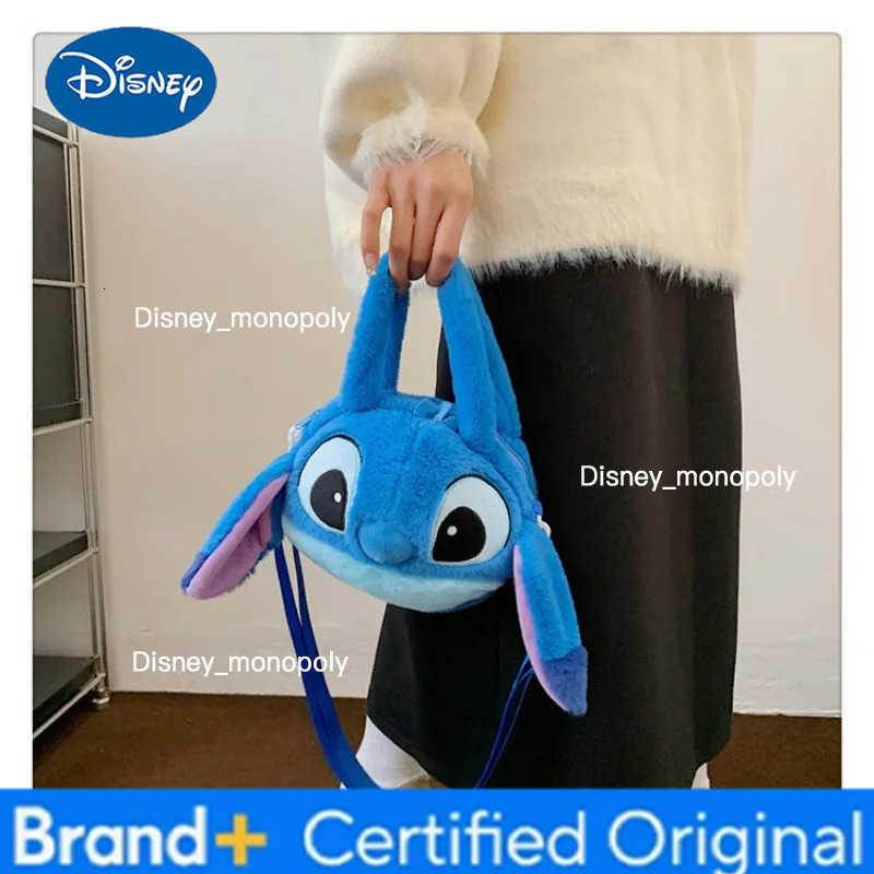 Disney New Lilo Stitch Plush Toys Kawaii Plush Messenger Bag Girl Handbag Anime Stuffed Toys Children Cartoon Plushie Soft Bag H251225