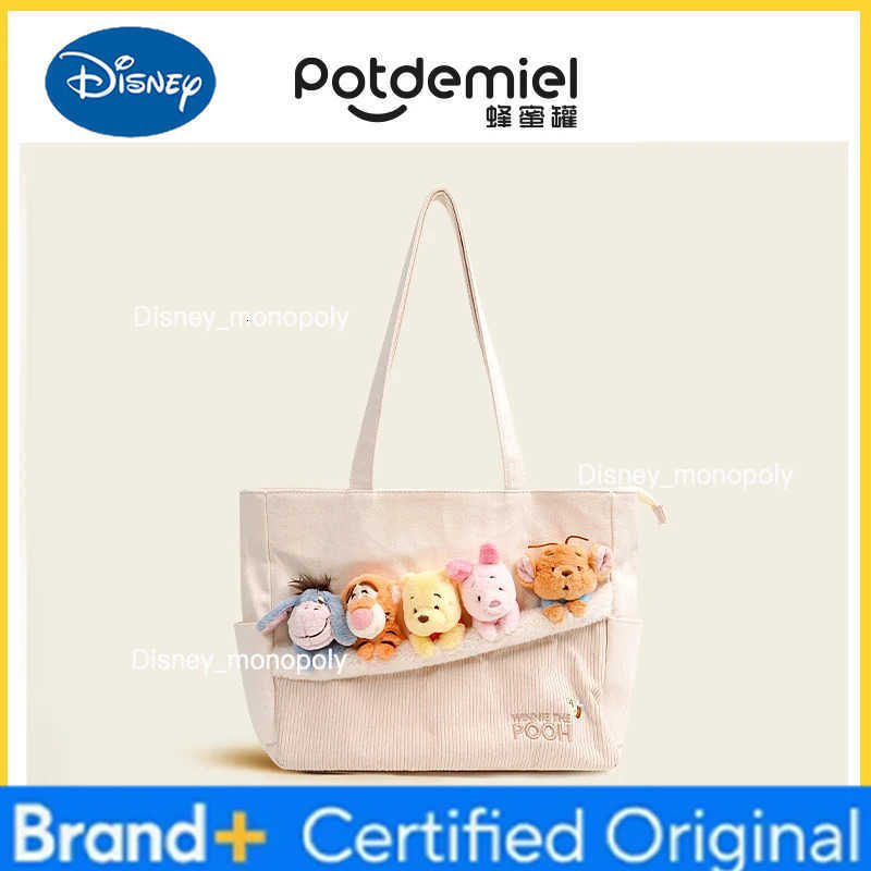 Disney Official Zootopia Toy Story Tote Bag-Plush Doll Shoulder Bag with Large Travel Capacity for Women Girls Hot College Gift H251225
