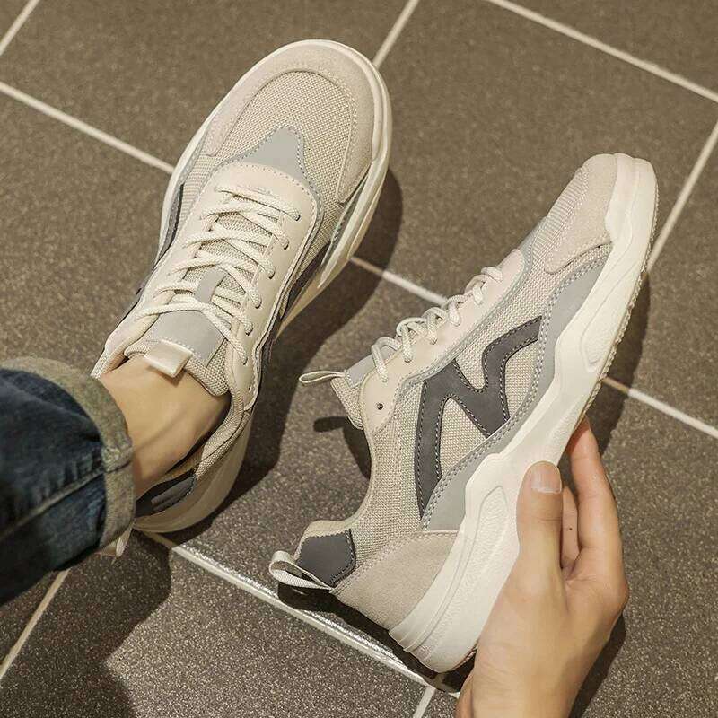 Men's Sports Designer New Soft Sole Casual Lightweight Men Shoes Spring Autumn Fashion Net Face Hollow Platform Outdoor X251225