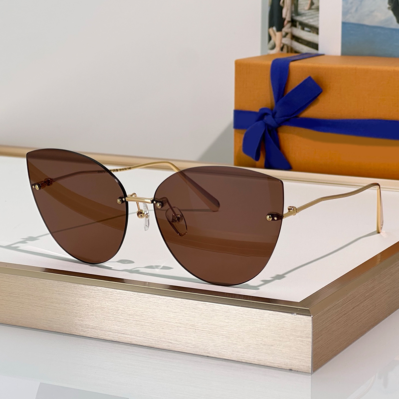 Rimless 2.0 Cat Eye Sunglasses Fashion Frameless Eyewear Z2827 Women Men Luxury Sunglasses Outdoor Goggles UV400 Protection Glasses With Box