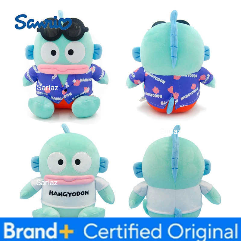 Sanrio Genuine Hangyodon Plush Dolls T-shirts Style Stuffed Pillow Anime Cartoon Hanton Plush Toys Home Decor Kids Birthday Gift H251225