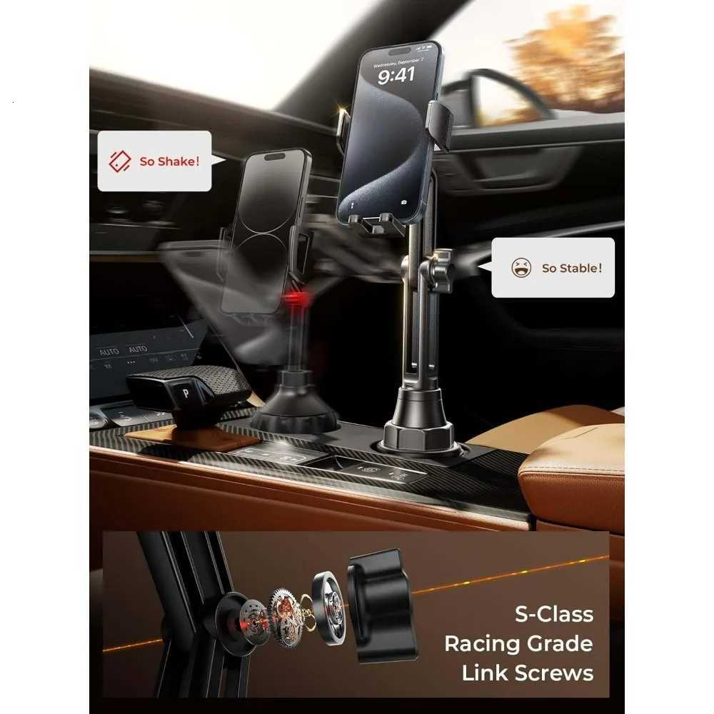 Upgraded Cup Phone Holder 360 Adjustable Fits all 4-7 Phones in Cars golf Carts Cradles Universal Car MountCar Holder K260307