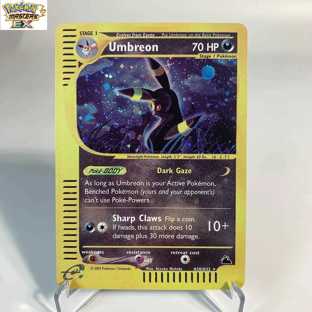 Umbreon Pokemon Proxy Cards UmbreonV/VMAX Series Cards Hobbies Rare Collection Battle Cards Toys Gifts L251225RLPS