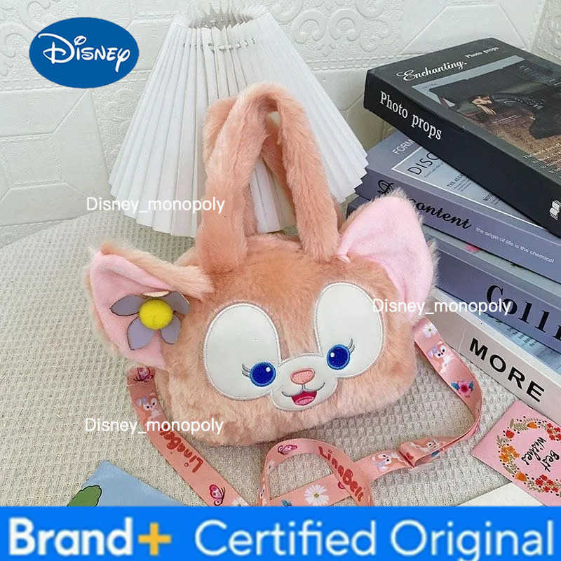 Disney Stellalou Linabell Lotso New Creative Cartoon Fashion Simple Versatile Large Capacity Plush Shoulder Hand Crossbody Bag H251225