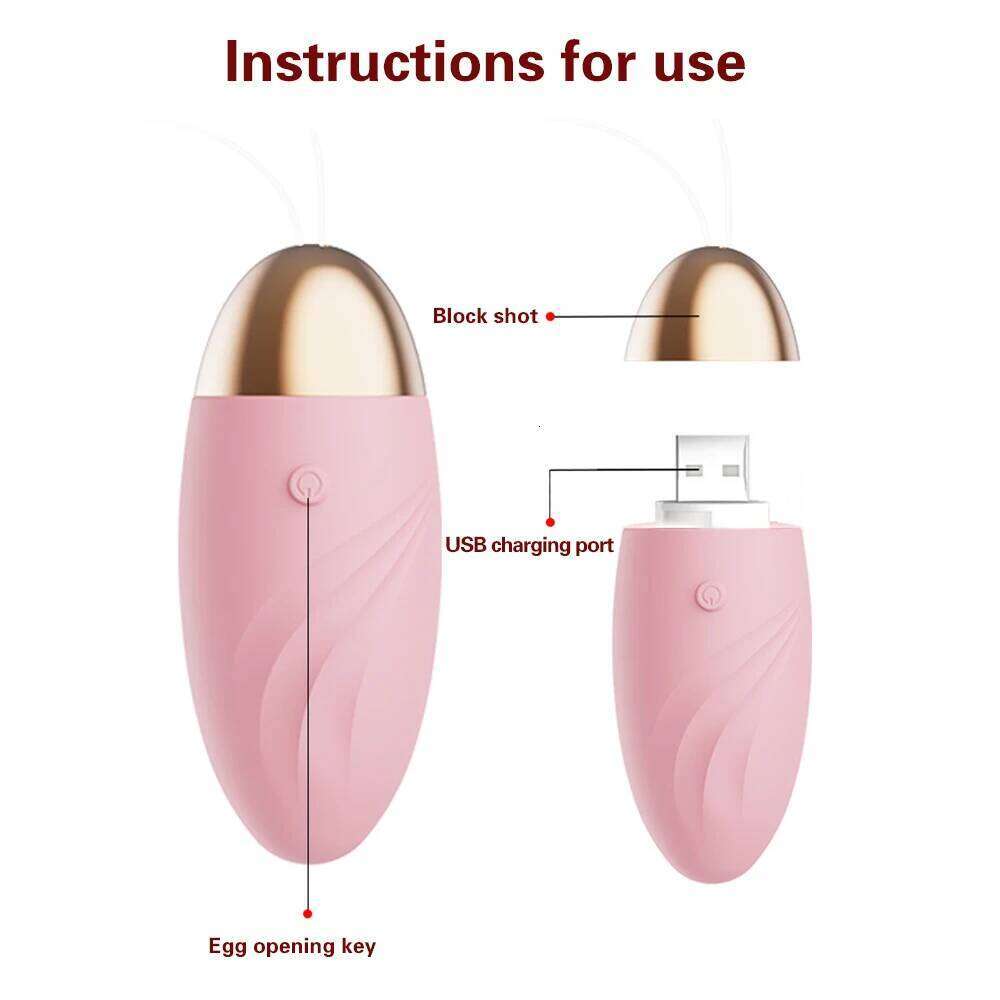 Vibrator 10 Speed Bullet Eggs Clitoris Stimulator Vaginal Massage G- Spot Vibrators Panties Ball Sex Toys for Women Masturbators 25L1225