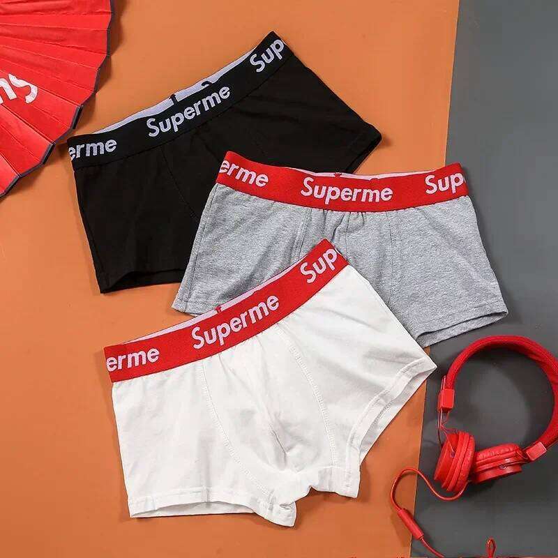Men's underwear, high stretch cotton boxer shorts, sexy, comfortable and soft underpants, plus size M - 2XL. X251225
