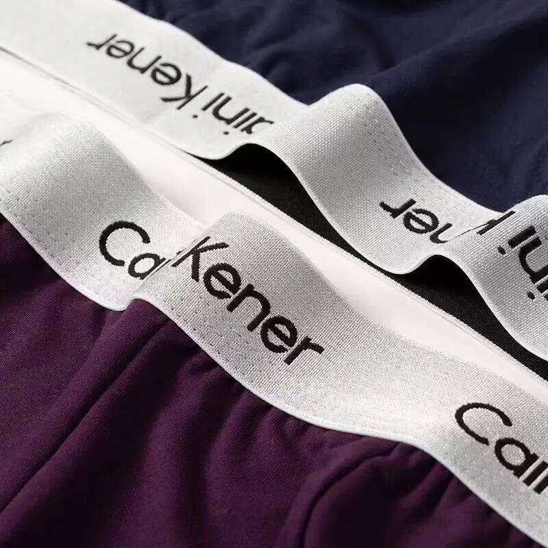 5Pcs/Men's Shorts Brand Fashion Trend Sexy Boxer Breathable Soft Boxers Classic Black Solid Color Underwear Men X251225