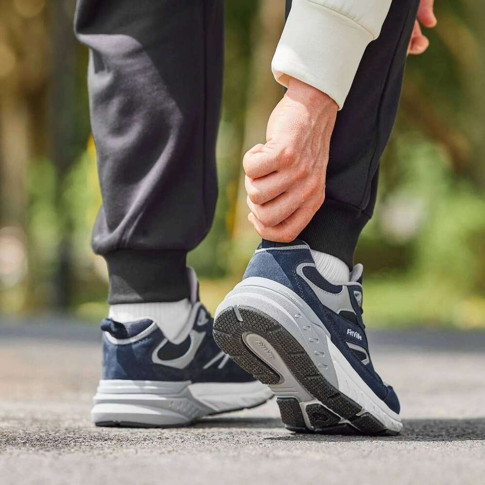 Fittington Walking Shoes For Man Extra Wide Width Sneakers With Arch Support for Flat Feet Heel Pain Relief Plantar Fasciitis X251225