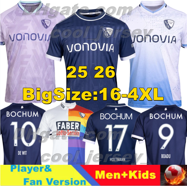 XXXL 4XL 25 26 VfL Bochum 1848 soccer jerseys Retro 1997 99 ONYEKA HOLTMANN HOFMANN I.SISSOKO football shirts 2025 2026 WATJEN LENZ SISSOKO LOOSLI OBAFEMI Men Uniforms