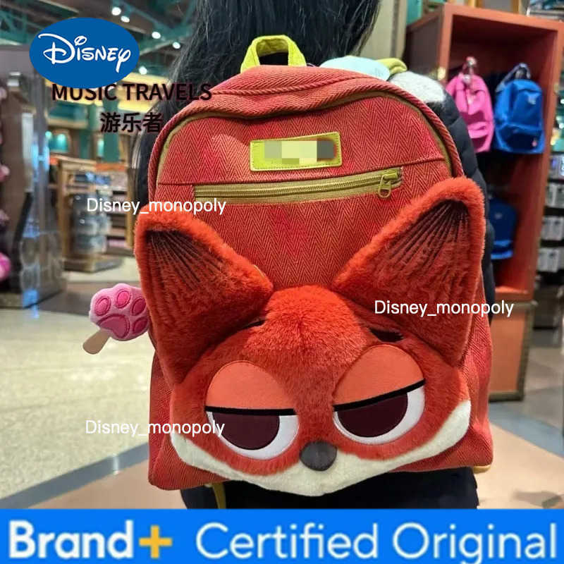 Disney Kawaii Zootopia Judy Hopps Backpack Parkdance Cute Plush Large Capacity Doll Bag Childrens Outing Bag Holiday Gift H251225