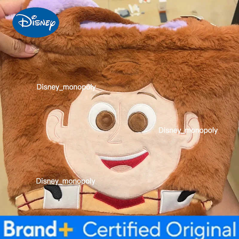 Disney Kawaii Toy Story Woody Plush Backpack Buzz Lightyear Cute Double Sided Series Anime Shoulder Bag Plush Bag Birthday Gift H251225