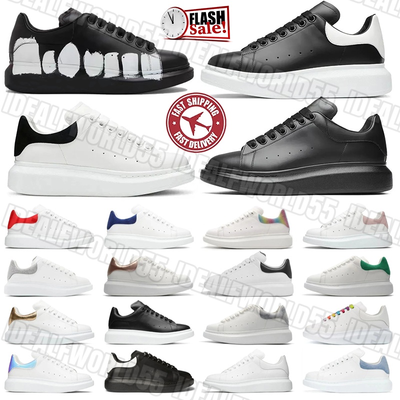 Designer Sneakers Shoes Mens Womens Casual Shoes Fashion Leather Black White Veet Suede Platform Luxury chaussures alexander mqcueen mcqueenns 36-45
