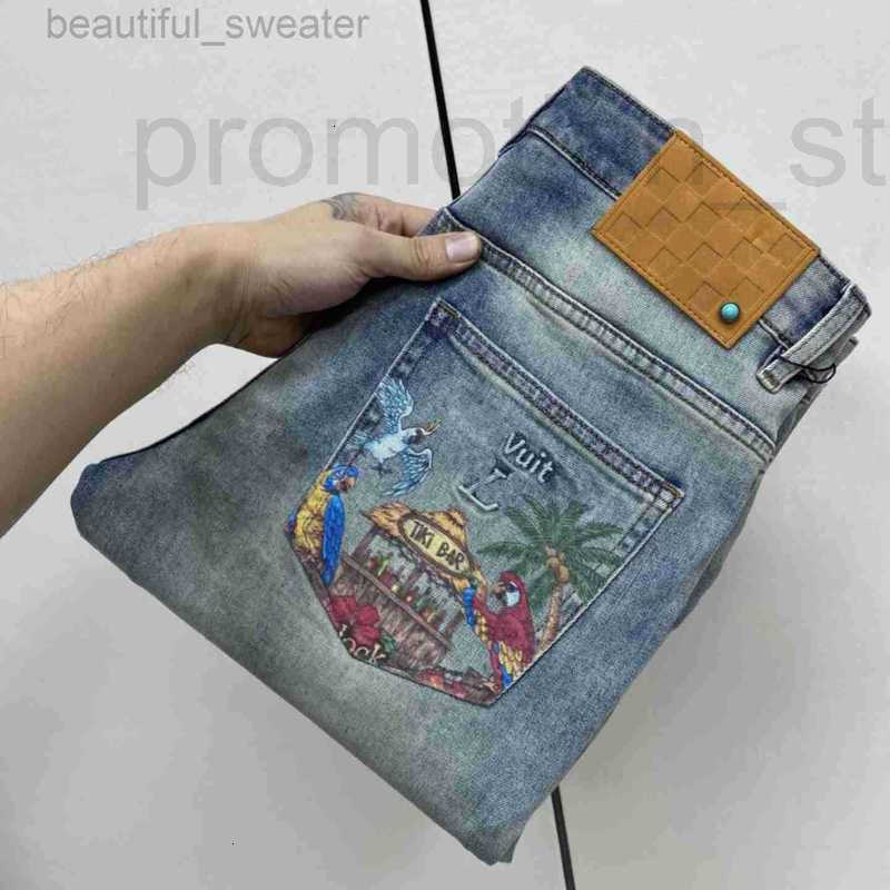 Men's jeans Designer pants men's tailored retro street wear fashion designer jogging pants motorcycle jeans casual luxury trousers tailored jeans