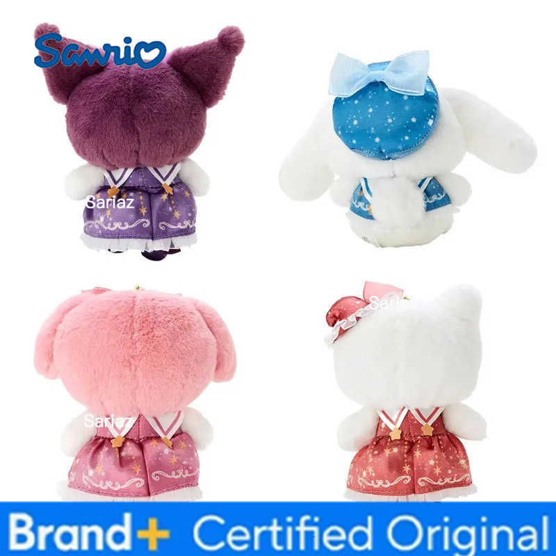 Sanrio 20cm Cute Cartoon Starry Night Magician Kuromi My Melody Cinnamoroll Hello Kitty Plush Doll Pillow Ornament Gift Toy H251225