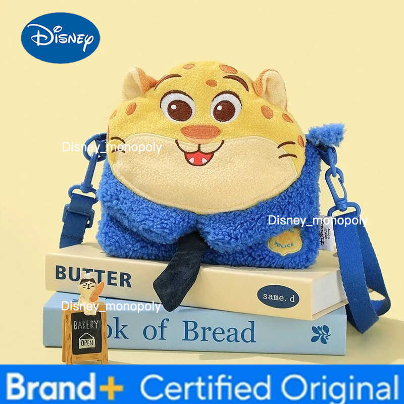 Disney 2025 New Cartoon Stitch Winnie Bear Cute Plush Crossbody Bag Out of The Street Crossbody Bag Doll Plush Mobile Phone Bag H251225