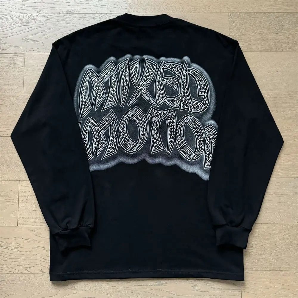 2026 MIXED EMOTION Long Sleeve T-shirt Men Women High Street Full Print Quality Crewneck Hip Hop Oversized Tops 251225