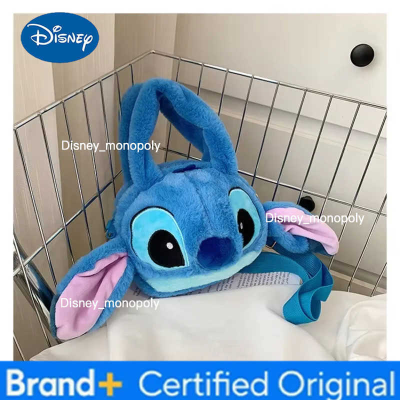 Disney New Lilo Stitch Toy Kawaii Plush Messenger Bag Girl Tote Bag Anime Plush Backpack Kids Cartoon Plush Soft Bag Gifts H251225