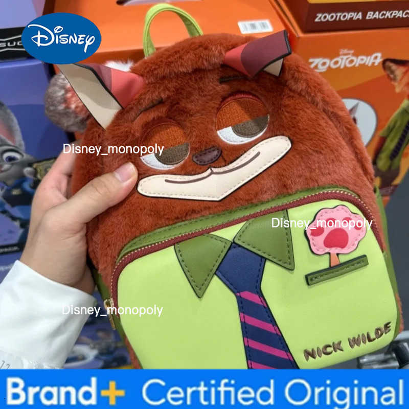 Disney Zootopia Series Judith Nick Backpack Winter Backpack Cartoon Backpack Christmas Surprise Birthday Gifts H251225