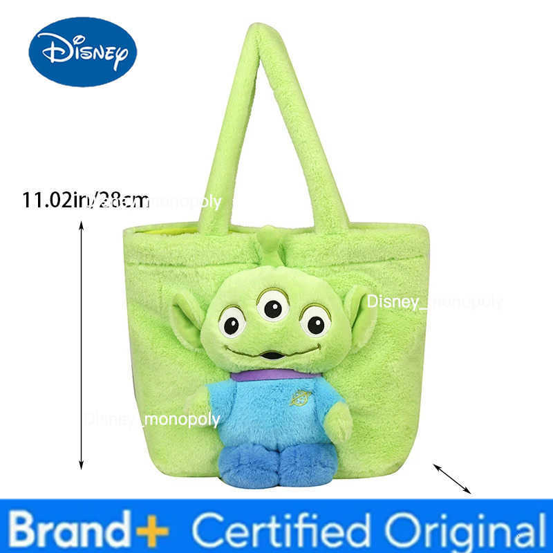 Disney New Cartoon Plush Doll Shoulder Bag Sweet and Cute Soft Handbag For Girls Stitch Strawberry Bear Tote Bag H251225