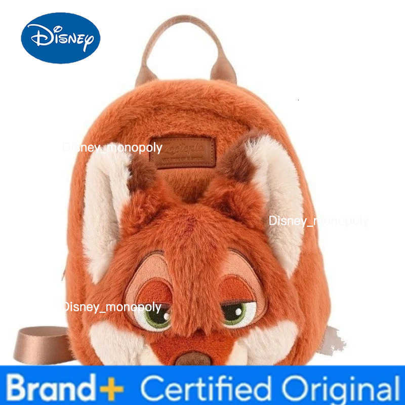 Disney Judy Nick Backpack Cute Cartoon Personalized Creative Fashion Plush Chip Doll Bag for Boys and Girls Birthday Gift H251225