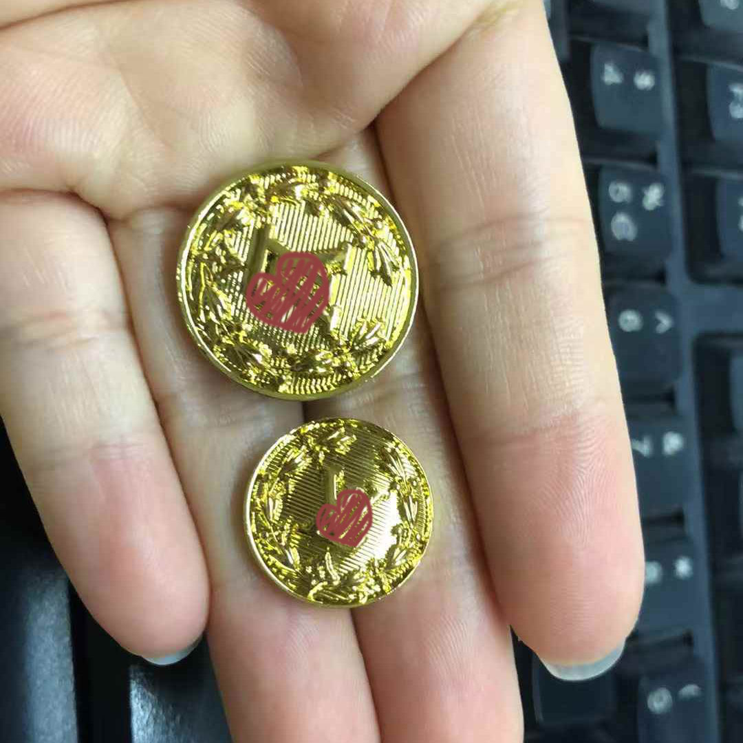 3pcs 17mm 22mm L brand Golden button Luxury Desginer Sewing Buttons for Coat Cloth skirt Decorate DIY Crafts Supplies Classic L01