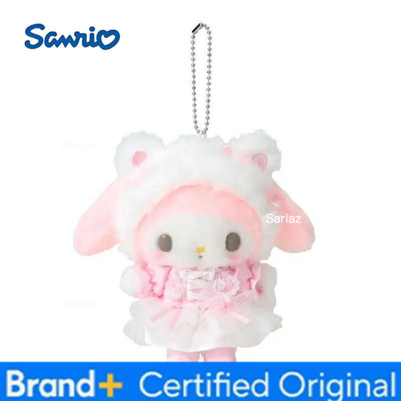 Sanrio Anime New Hello Kitty My Melody Kuromi Plush Toy Pendant Y2K Japanese Cartoon Popular Plush Toy Bag Keychain Pendant Gift H251225