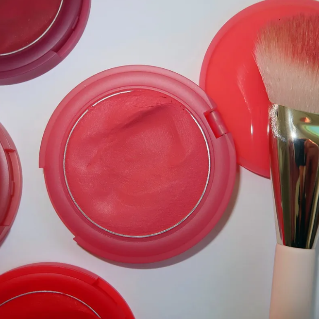 7 Colors Rare Beauty Powder Blusher New Soft Pinch Air Cushion Fluffy Matte Mashed Potato Powder Blusher Cream 6.4g