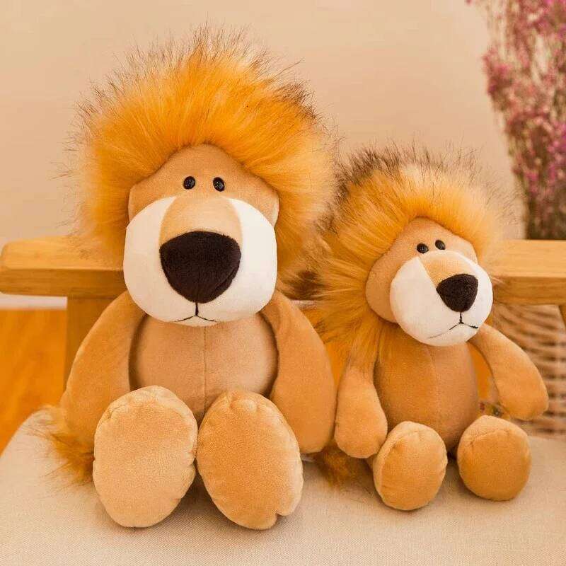 25cm Kawaii Jungle Forest Animal Plush Dog Zebra Elephant Lion Fox Giraffe Children's Toys Doll Birthday Gifts X251225