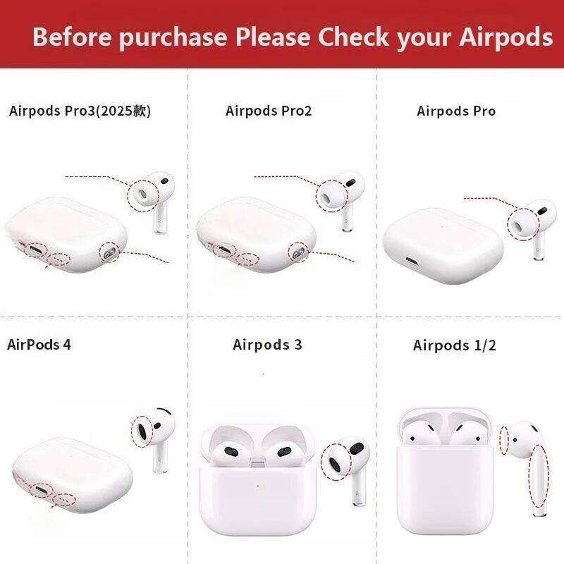New 2025 Cartoon Silicone shell Earphone shockproof Case For AirPods 1 2 3 4 or Pro 2nd Protective 25H1225
