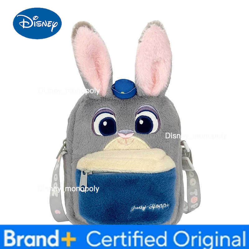 Disney 2025 Cartoon Stitch Winnie Bear Plush Crossbody Bag Cute Doll Phone Bag H251225