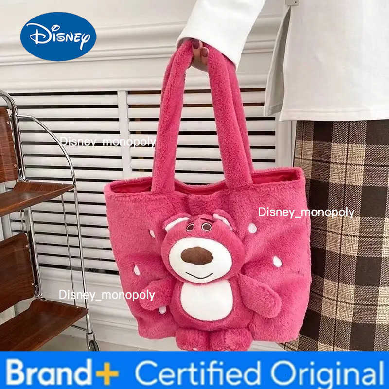 Disney Cartoon Lotso Winnie the Pooh Stitch Alien Sweet and Cute Creative Shape Fashionable Large Capacity Portable Shoulder Bag H251225