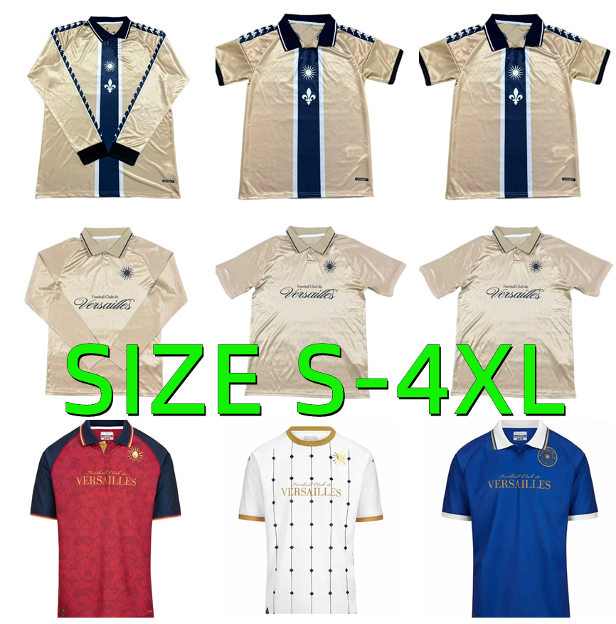 25 26 FC Versailles maillot 2024 2025 2026 Football Shirt Vintage Tops Home Away Third Soccer Jersey Men Fans Camiseta Futbol
