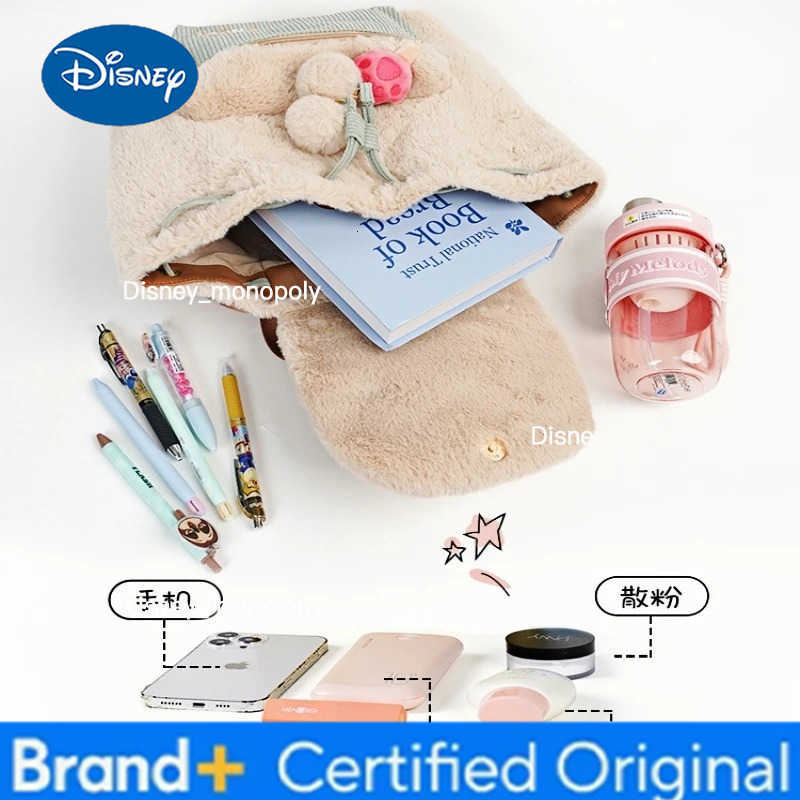 Disney Potdemiel Official Zootopia Judy Nick Plush Backpack Autumn/Winter Large Capacity Cute And Soft Schoolbag Birthday Gift H251225