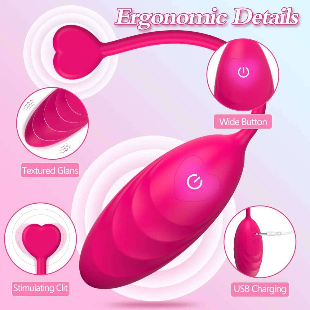 Female Vibrating Egg Dildo G-Spot Orgasm Vibrator 10 Modes Clitoris Massager Adult Sex Toys for Women Couple with Remote Control 25L1225