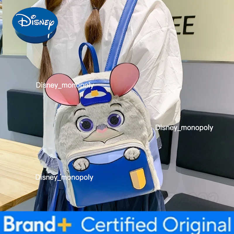 Disney Judy Nick New Childrens School Bag Cartoon Casual Childrens Backpack Fashion Lightweight Casual Womens Mini Backpack H251225