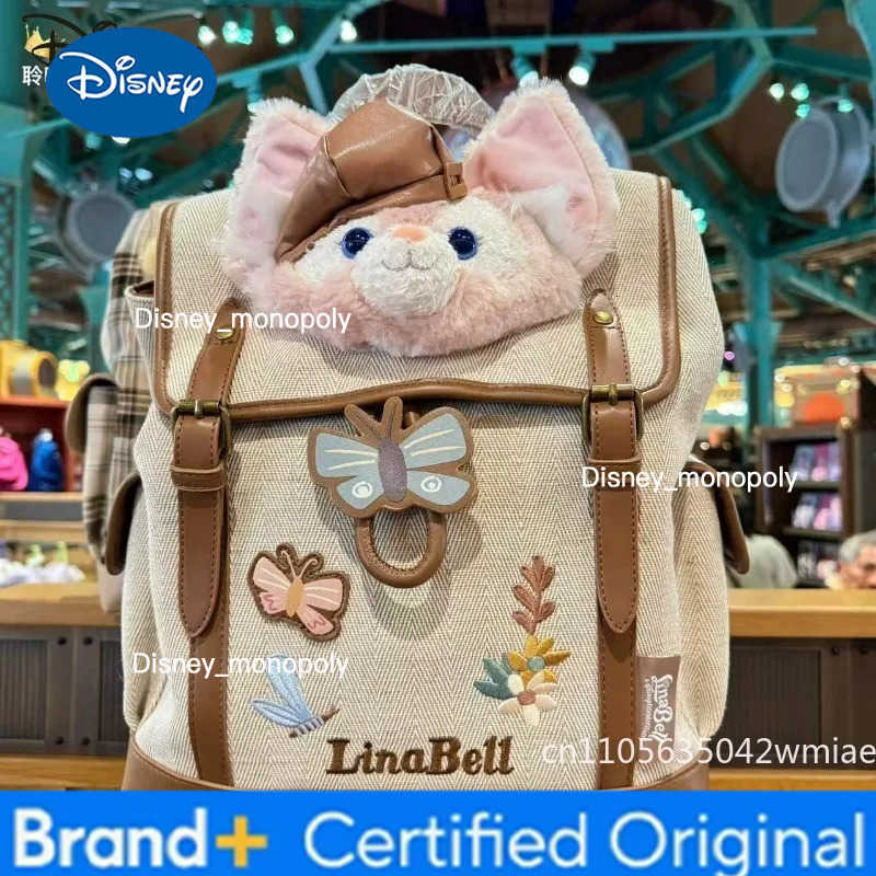Disney 2026 New Girl Backpack Fashion High Quality Girl Backpack Cartoon Cute Versatile Girl Multi Functional Storage Backpack H251225
