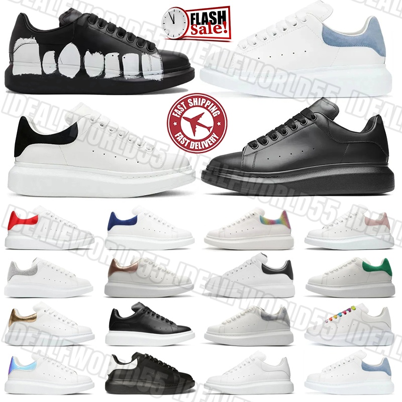 Designer Sneakers Shoes Mens Womens Casual Shoes Fashion Leather White Veet Suede Platform Sole Luxury chaussures alexander mqcueen mcqueenns