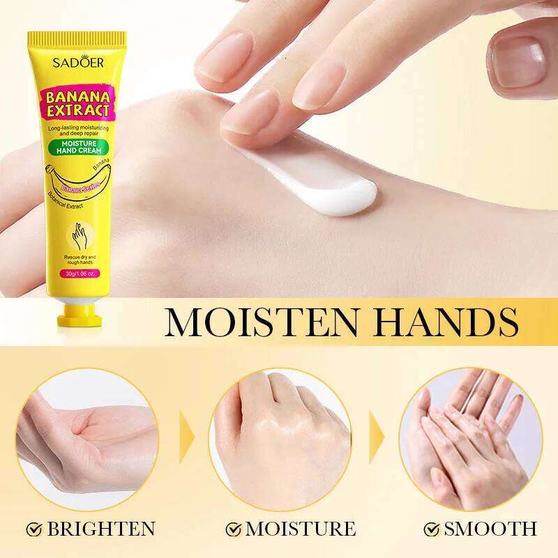 3/5pcs SADOER Banana Cream Anti-Drying Crack Moisturizing Whitening Repairing Hand Creams Skin Care X251225
