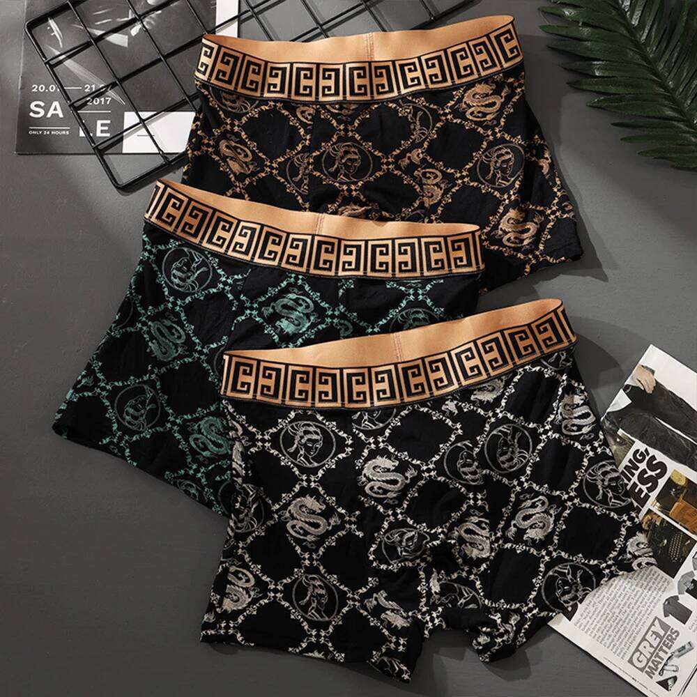 4pcs/set 95% Rayon 5% Bamboo Sports Boxers High Elastic Anti-Roll Running Fitness Breathable Men's Underwear X251225