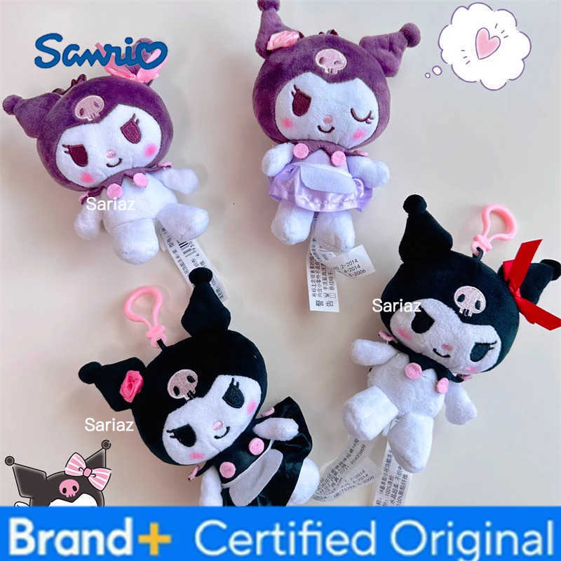 Sanrio Hello Kitty Kuromi Melody Stuffed Toys Pendant Cute Plush Toys Kawaii Keyring Anime Keychain Birthday Gift Party Treats H251225
